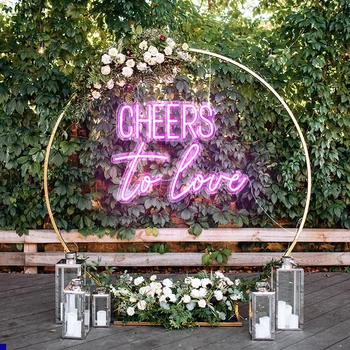Ineonlife Neon Tabela Şerefe Aşk Düğün için Özelleştirilmiş WeddingPartyAcrylic Odası Dekor Duvar Romantik Kişilik Teklif Görüntü 2