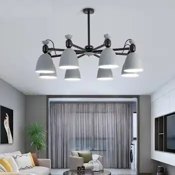 Iskandinav oturma odası tavan avize E27LED ampul mutfak avize aydınlatma yatak odası tavan lambası toptan iç mekan aydınlatması