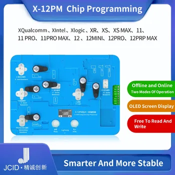 JCID X-12PM EEPROM Çip Çıkarmayan Programcı iPhone X - 12 13 Promax Sökme gerektirmeyen Okuma yazma Modülü İle LED Ekran Aracı Görüntü 2