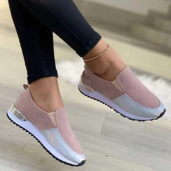Kadın Ayakkabı 2022 Yaz Rahat spor ayakkabılar Kadın Moda sneakers Flats Kadın Platformu Artı Boyutu 43 Loafer'lar zapatillas mujer Görüntü 2