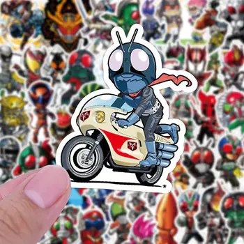 Kamen Rider Anime Sticker Maskeli Binici Ryuga Den-O Ryuki Çıkartmalar Okul Malzemeleri Kırtasiye Sevimli Dizüstü telefon kılıfı Dekoratif