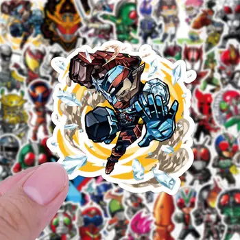 Kamen Rider Anime Sticker Maskeli Binici Ryuga Den-O Ryuki Çıkartmalar Okul Malzemeleri Kırtasiye Sevimli Dizüstü telefon kılıfı Dekoratif Görüntü 2
