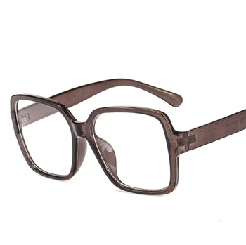 Kare Büyük Boy Gözlük Çerçevesi Kadın Klasik Vintage Gözlük Çerçevesi Erkekler Optik Bilgisayar Gözlük Şeffaf Gözlük Çerçeveleri Görüntü 2