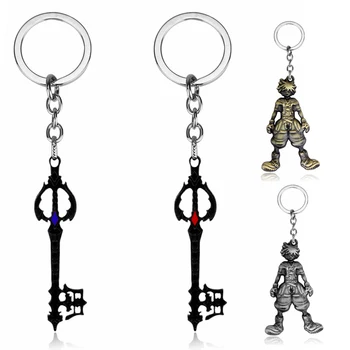 Kingdom Hearts Oblivion Keyblade Anahtarlık Bronz Siyah Metal Kolye Anahtarlık Araba çanta anahtar zincirleri