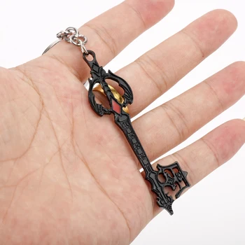 Kingdom Hearts Oblivion Keyblade Anahtarlık Bronz Siyah Metal Kolye Anahtarlık Araba çanta anahtar zincirleri Görüntü 2