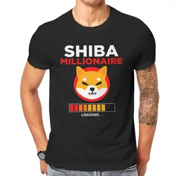 Komik Shiba Inu Sikke Jetonu Shib Ordu Kripto T-Shirt Erkekler Yuvarlak Yaka Pamuklu T Shirt Kısa Kollu Tees Yeni Varış Giyim