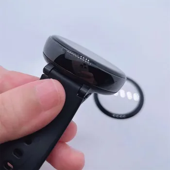 Koruyucu Film Guard Xiaomi Huami Amazfit 2 Smartwatch 3D Kavisli Tam Kenar clear Ekran Koruyucu Filmler Kapak Aksesuarları Görüntü 2