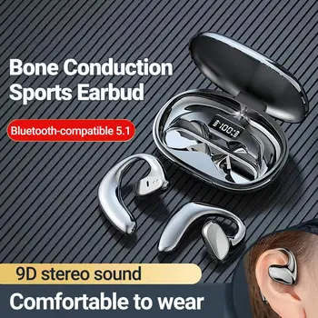 Kulaklık Yüksek Kaliteli Bluetooth-compatible5. 1 HiFi Kemik İletim Spor Kulaklık Hafif Kablosuz Kulaklık Görüntü 2
