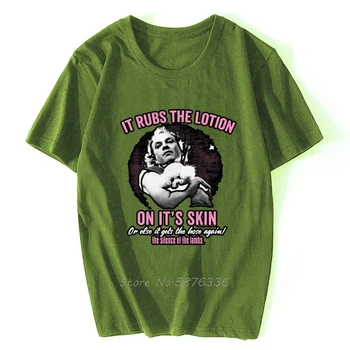 Kuzuların sessizliği Losyonları Losyon Üzerinde Cilt Yetişkin T-Shirt Büyük Film Pamuk Retro sıfır yaka bluzlar Tee Gömlek Görüntü 2