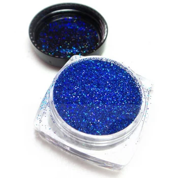 Küçük Pot 5g Mavi Holografik Tırnak Glitter-02mm Çok İnce Glitter Pigment Oje Holografik Reçine Tozu Pigment_UY0.2