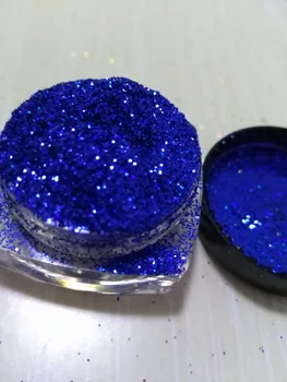 Küçük Pot 5g Mavi Holografik Tırnak Glitter-02mm Çok İnce Glitter Pigment Oje Holografik Reçine Tozu Pigment_UY0.2 Görüntü 2