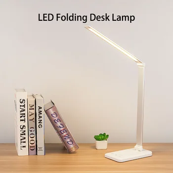 LED katlanır masa lambası beş hızlı karartma tonlama LED aydınlatma masa lambası göz koruması masa lambası öğrenme okuma ofis