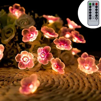 Led ışık Kiraz Çiçeği Fındık Mantar USB pille çalışan DIY Garland yılbaşı dekoru Açık Tatil Düğün Parti Kaynağı