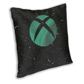 Lüks Xbox Logo minder örtüsü Kanepe Kadife video oyunu Oyun Atmak Yastık Kılıfı Oturma Odası Dekorasyon Görüntü 2