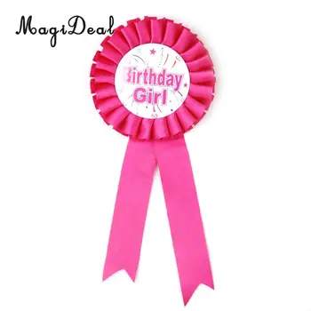 MagiDeal Mutlu Doğum Günü Bu bir Kız/Erkek Anne Olmak Bebek Duş Ödülü Şerit Rozeti Parti İyilik Hediye Bebek Duş fantezi parti elbisesi Görüntü 2