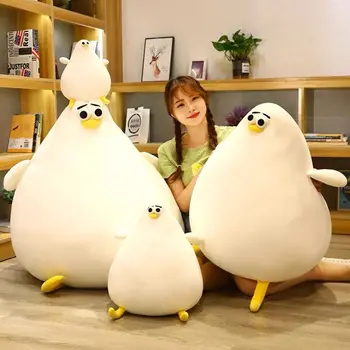 Martı peluş oyuncak Anime Figürü Yastık Doldurulmuş Hayvanlar Sevimli Güvercin Kawaii Güvercin Peluş Bebek Bebek Çocuk Tatil doğum günü hediyesi