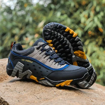 Moda erkek Açık Serin yürüyüş ayakkabıları Nefes kaymaz Kaya Tırmanışı Ayakkabı Adam Yüksek Kaliteli Çift Trekking Trail Sneakers