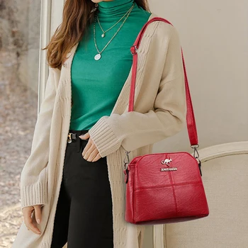 Moda PU deri çantalar Çantalar Küçük Moda Crossbody omuz askılı postacı çantaları Kadınlar için 2022 Trend Basit Çanta Tasarımcısı Sac Görüntü 2