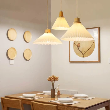 Modern kolye ışıkları tavan Pilili Abajur E27 Taban Asılı lamba yemek odası Mutfak Ada Aydınlatma tavan avize Görüntü 2