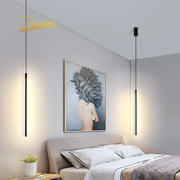 Modern LED kolye ışıkları aydınlatma asma İskandinav Loft karartma kolye lamba oturma odası yatak odası mutfak asılı lamba armatürleri