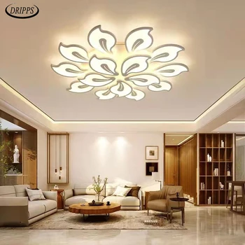 Modern çiçek şeklinde oturma odası LED tavan avize yatak odası tavan lambası yemek odası avize otel çalışma iç aydınlatma