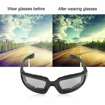 Motosiklet Gözlük Rüzgar Geçirmez Toz Geçirmez Gözlük Gözlük Açık Gözlük M5 Görüntü 2