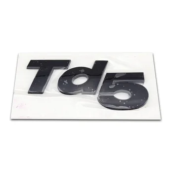 Orijinal Kalite Parlak Siyah 3D Yazı Logosu Td5 Rozetleri Defender için araç amblemi