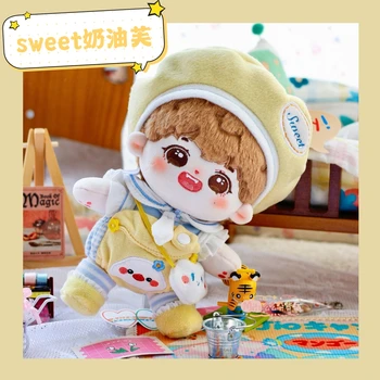 Oyuncak bebek giysileri için 15cm / 20cm Idol Bebek Aksesuarları Peluş Bebek Giyim Sevimli Tavuk Takım doldurulmuş oyuncak Bebek Kıyafet El Yapımı