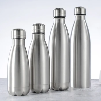 Paslanmaz kola hareket spor Su şişesi sağlam su bardağı Tek Katmanlı hiçbir ısı koruma Metal renk kola içme şişesi Drinkware Görüntü 2