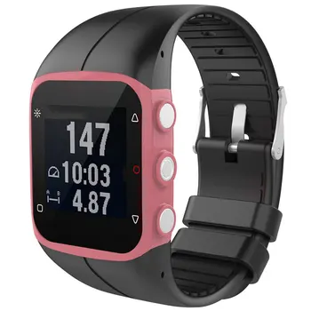 Polar M400 / M430 Silikon Smartwatch Yedek Kayış Resmi Desen Siyah Toka Spor Yedek Bileklik Görüntü 2