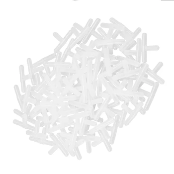 Pratik plastik 3 yollu T şeklinde akvaryum hava valfleri 100 adet açık beyaz Görüntü 2