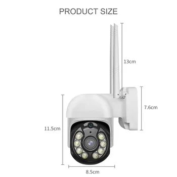QZT Açık CCTV Gözetim Kamera 360 Gece Görüş 3MP Tuya Akıllı ev güvenlik kamerası Su Geçirmez 10X Zoom PTZ IP Kamera WİFİ Görüntü 2