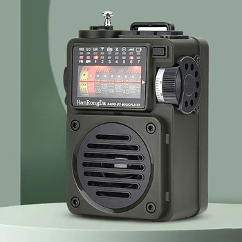 Radyo Müzik Çalar Kodlama Kasnak Tuning Tam Bant Yayın Alıcısı Bluetooth uyumlu TF Kart Oynatma Açık Radyo Stereo