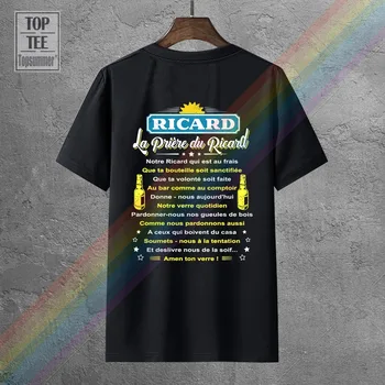 Ricard La Priere Du Ricard Büyük Boy T-Shirt Yaz Erkek Giyim %100 % Pamuk Streetwear Büyük Boy Üstleri Tee