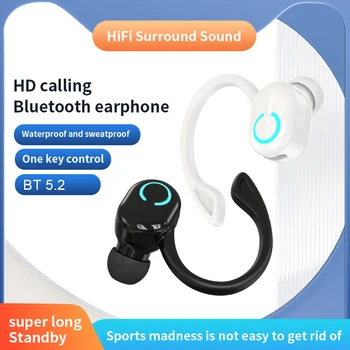 S10 Bluetooth Uyumlu 5.2 Kulaklık Ultra uzun Bekleme kablosuz Bluetooth Uyumlu Kulaklık Handsfree Akıllı Telefon için Görüntü 2