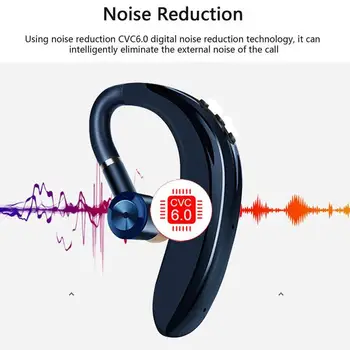 S109 Tek Kulak kablosuz bluetooth uyumlu Kulaklıklar Kulak Çağrı Gürültü İptal İş mikrofonlu kulaklık Görüntü 2