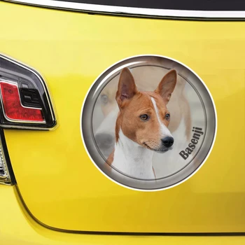 S61929 # Basenji Köpek Kendinden yapışkanlı Çıkartması Araba Sticker Su Geçirmez Otomatik Dekorları Tampon Arka Cam Dizüstü Bilgisayar Boyutu Seçin