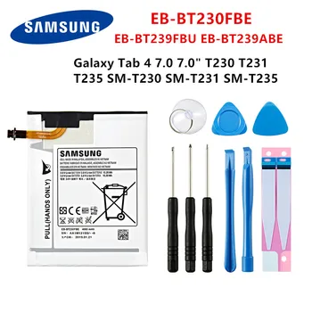 SAMSUNG Orijinal Tablet EB-BT230FBE EB-BT239FBU EB-BT239ABE 4000mAh Pil Samsung Galaxy Tab 4 7.0 İçin 