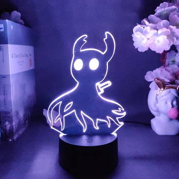 Serin Hollow şövalye gölge 3D oyun lamba yukarı aydınlatma akrilik ışıkları çocuklar noel hediyesi Gamer arkadaşlar için güzel mevcut