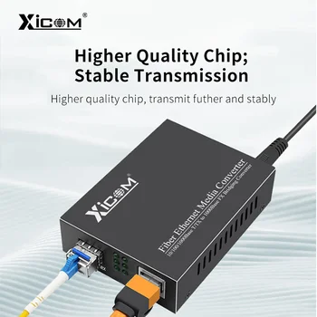 SFP Alıcı-verici Modülü Gigabit Medya Dönüştürücü 1000 M 20 KM Hızlı Ethernet RJ45 SFP Fiber Anahtarı ile Uyumlu Cisco / Huawei Görüntü 2