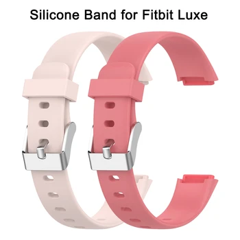 Silikon Band Fitbit Lüks Bilek Kayışı Fitbit Lüks Yumuşak Watchband spor bilezik Yedek Döngü Aksesuar Görüntü 2