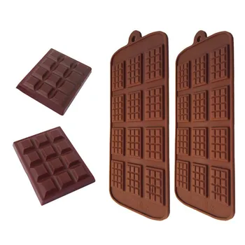 Silikon kalıp 12 Hatta Çikolata Kalıp Fondan Kalıpları DIY Şeker Çubuğu Kalıp Kek Dekorasyon Araçları Mutfak Pişirme Aksesuarları Görüntü 2