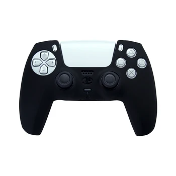 Silikon Kauçuk Kılıf Denetleyici Cilt Plastik Konut Kabuk Oyun Klavyeler Joystick Kap Thumbsticks Sony Playstation 5 İçin PS5 Görüntü 2