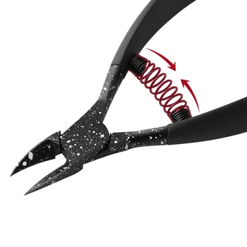 Siyah Tırnak tırnak makası Makası Batık Ayak Tırnağı Kesici Kenar Makası Ölü Cilt Sökücü Kesme Pense Paronişi Pedikür Aracı Görüntü 2
