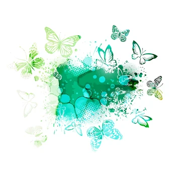 Soyut Güzel Kelebekler Temizle Pullar / Mühür İçin DIY Scrapbooking Kart Yapımı Albümü Dekoratif Silikon Damga Zanaat Görüntü 2