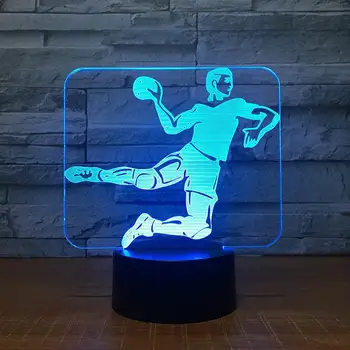 Spor Amigo Renkli masa lambaları Oturma Odası İçin Uzaktan Dokunmatik Fantezi Akrilik Led masa lambası 3d Küçük Gece Lambası