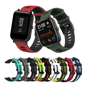 Spor Silikon Watchband Hualaya Amazfit GTS 2 2E 2 Mini Kayış Amazfit Bip S Lite / U Pro Değiştirin Bilek Bilezik Aksesuarları