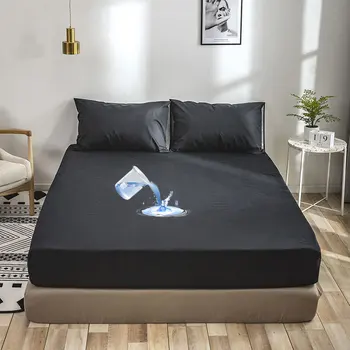 Su geçirmez yatak çarşafı Kapak Polyester Ev Mat Elastik Bant Çarşaf Yatak Ve Yastık Kılıfı İçin Harika Bebek Aile Yatak