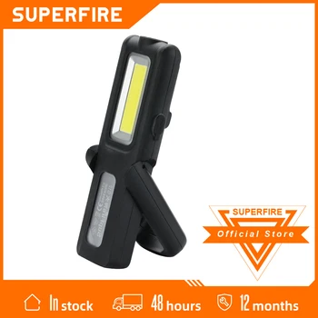 Supfire G12 Yeni Çalışma ışığı el feneri + cob lambası Bant Manyetik Araba Tamir Kamp Dahili Pil USB şarj edilebilir Meşale