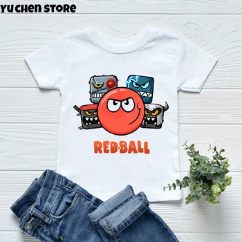 T-shirt GirlsBoys Dükkanı Kırmızı Top 4 Karikatür Baskı Erkek T-shirt Moda Rahat Yürümeye Başlayan Bebek T-shirt Sevimli Çocuk Giysileri Üstleri